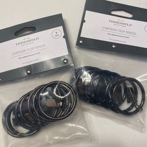 Oil rubbed bronze curtain rings